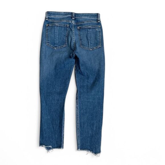 Rag & Bone Nina High Rise Ankle Skinny Raw Hem Jeans Size 26 - Picture 5 of 10